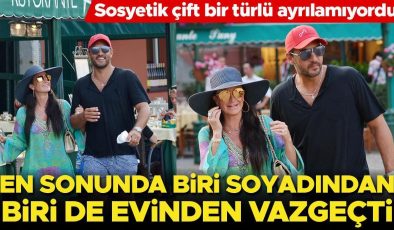 Sosyetik çift bir türlü ayrılamıyordu… En sonunda biri evinden biri de soyadından vazgeçti