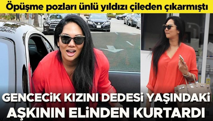 Öpüşme fotoğrafları çileden çıkarmıştı… Ünlü yıldız, kızını dedesi yaşındaki aşkının elinden kurtardı!