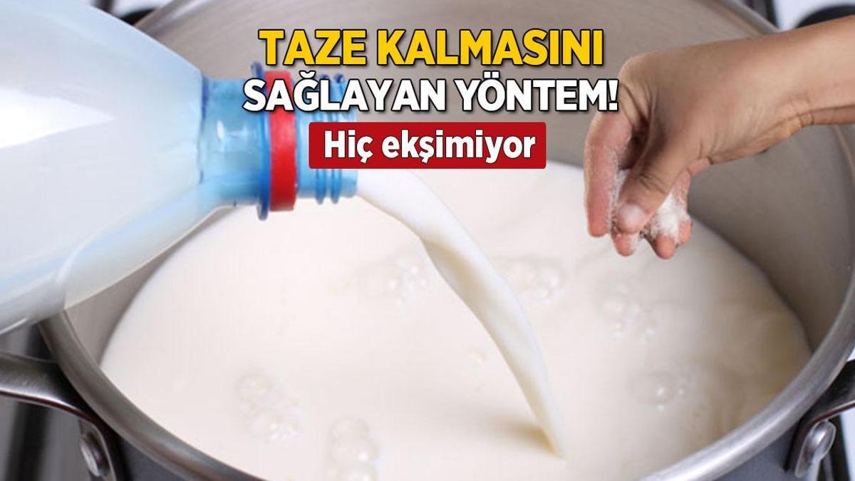 İçine bir çimdik atınca süt asla ekşimiyor! Günlerce taptaze kalacak, sırrı beyazda